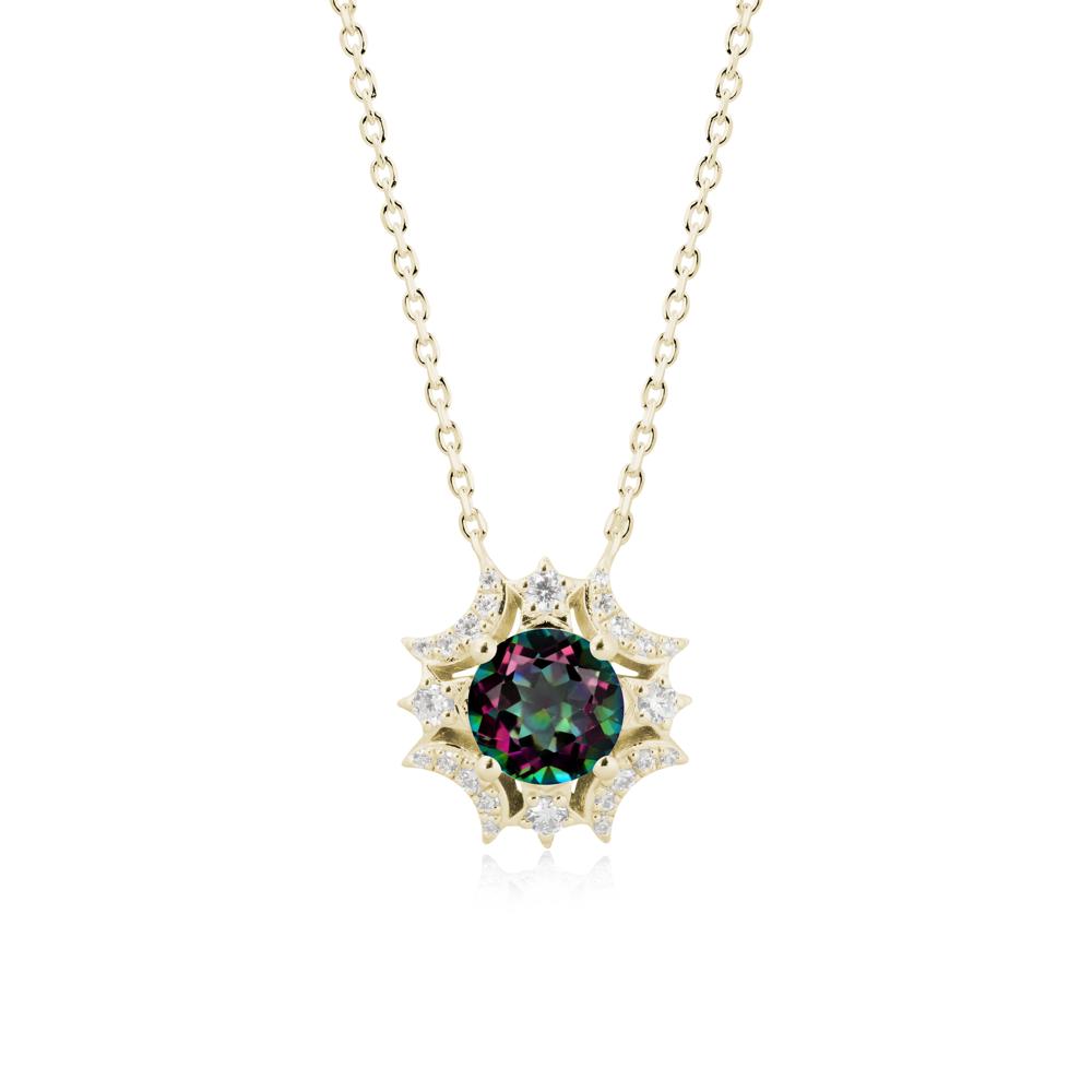 Celestial Star Mystic Topaz Necklace - LUO Jewelry #metal_14k yellow gold