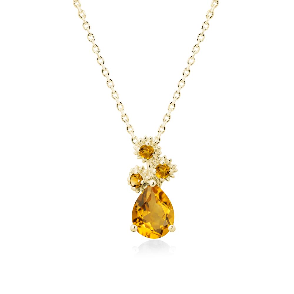 Petals of Promise Sunflower Citrine Necklace - LUO Jewelry #metal_18k yellow gold