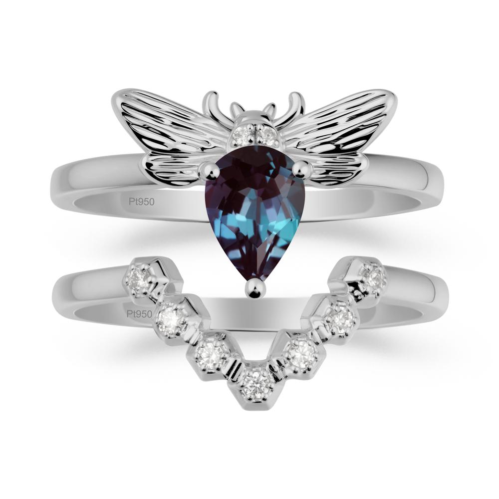 Queen Bee Inspired Alexandrite Ring Set - LUO Jewelry #metal_xxxxx