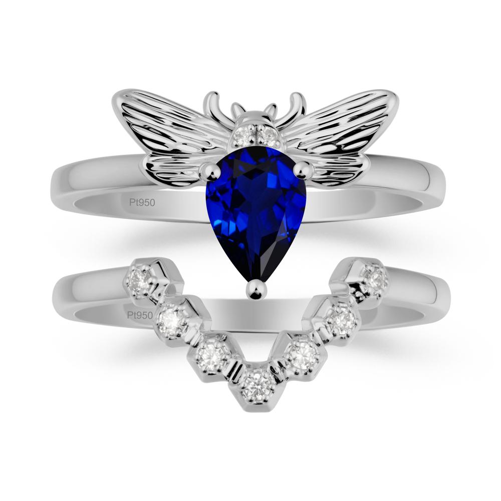Queen Bee Inspired Sapphire Ring Set - LUO Jewelry #metal_xxxxx