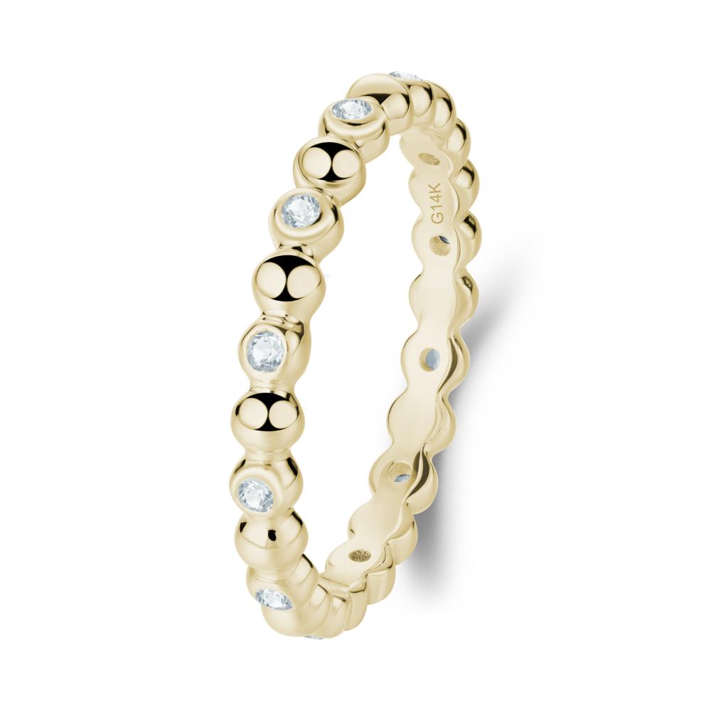 Aquamarine Bubble Ring - LUO Jewelry #metal_14k yellow gold