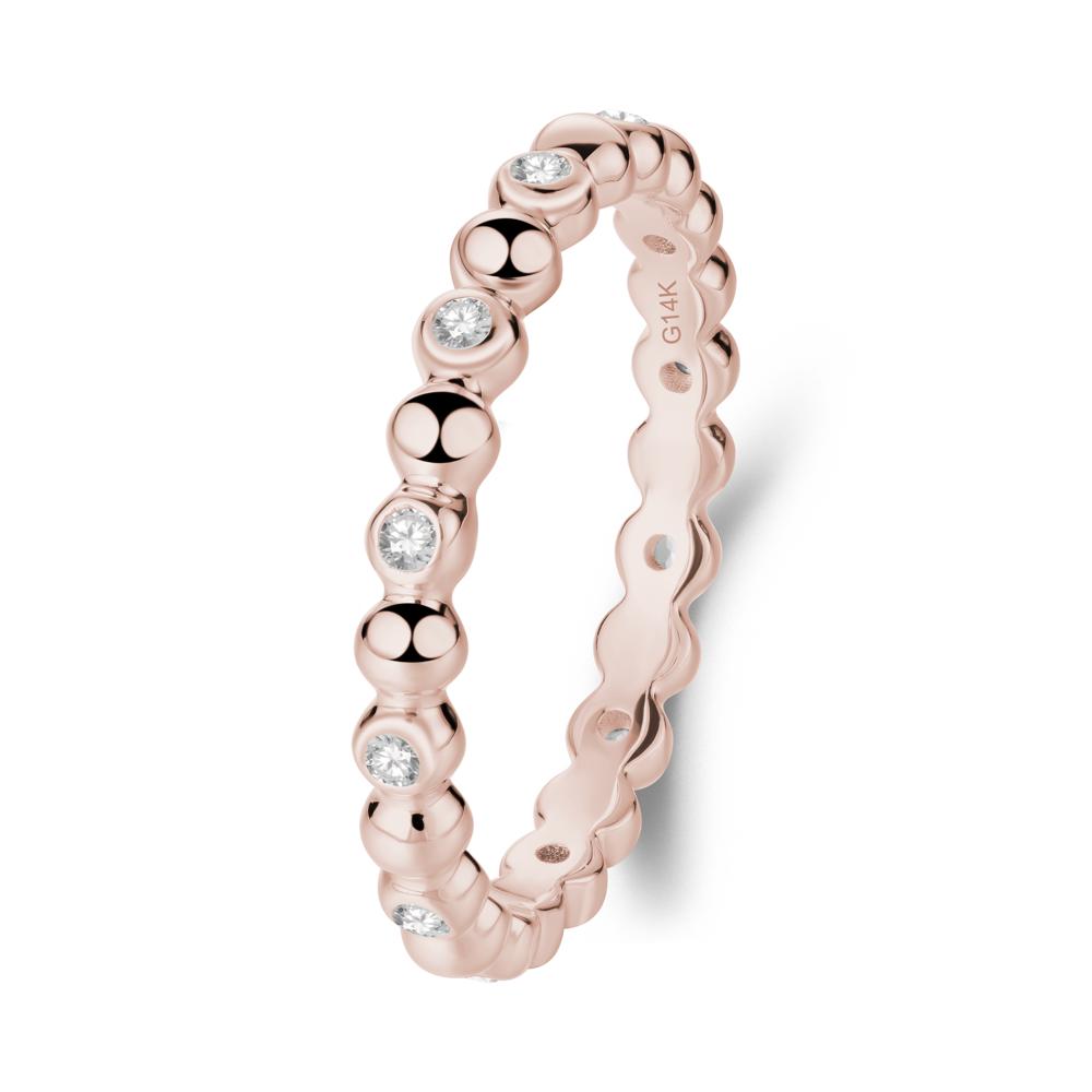 Cubic Zirconia Bubble Ring - LUO Jewelry #metal_14k rose gold