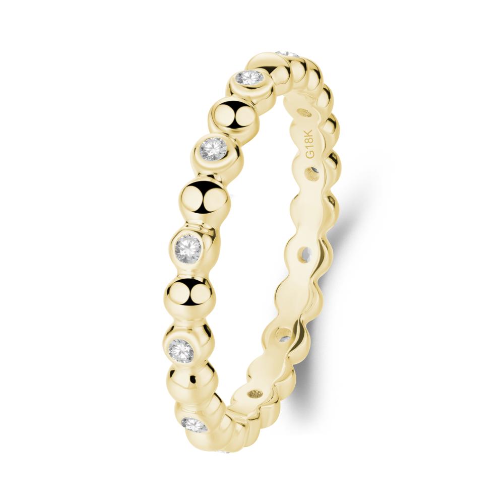 Cubic Zirconia Bubble Ring - LUO Jewelry #metal_18k yellow gold