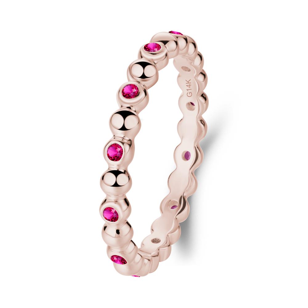 Ruby Bubble Ring - LUO Jewelry #metal_14k rose gold