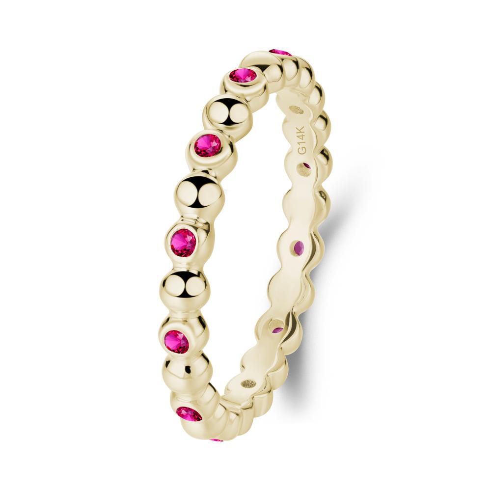 Ruby Bubble Ring - LUO Jewelry #metal_14k yellow gold