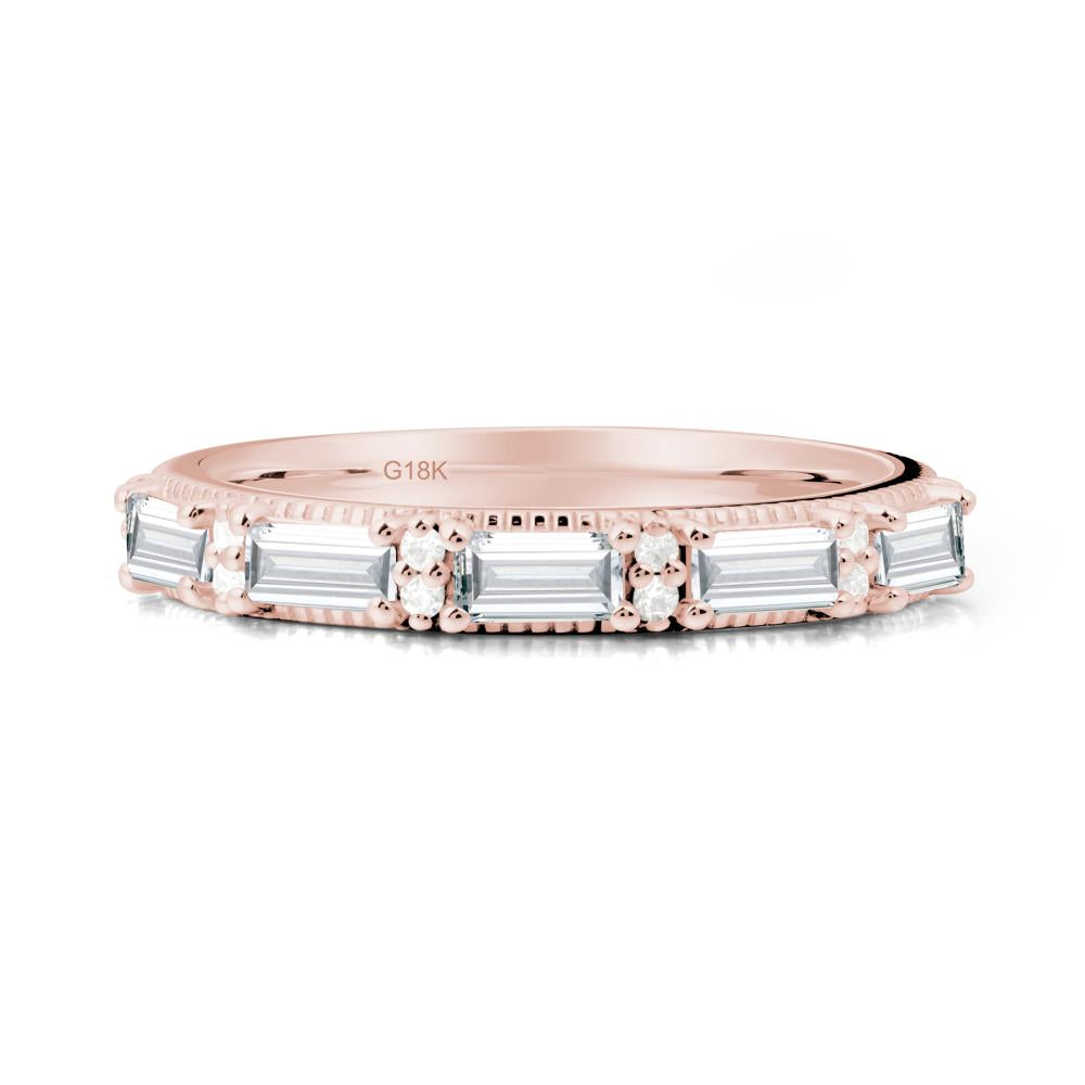 Diamond Milgrain Engagement Ring - LUO Jewelry #metal_18k rose gold