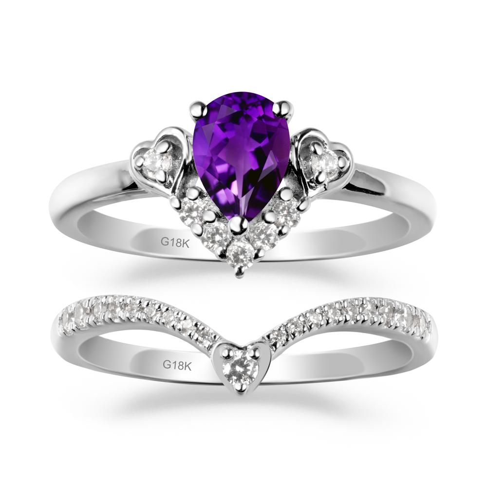 Amethyst Tiara Ring Set - LUO Jewelry #metal_xxxxx