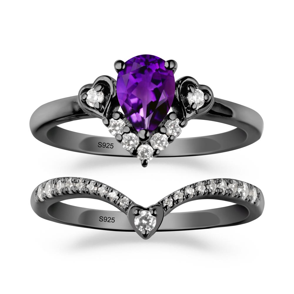 Amethyst Tiara Ring Set - LUO Jewelry #metal_xxxxx