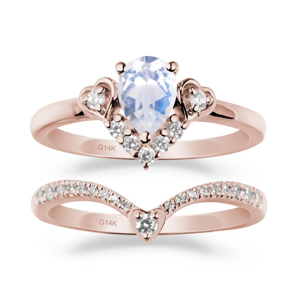 Moonstone Tiara Ring Set - LUO Jewelry #metal_xxxxx