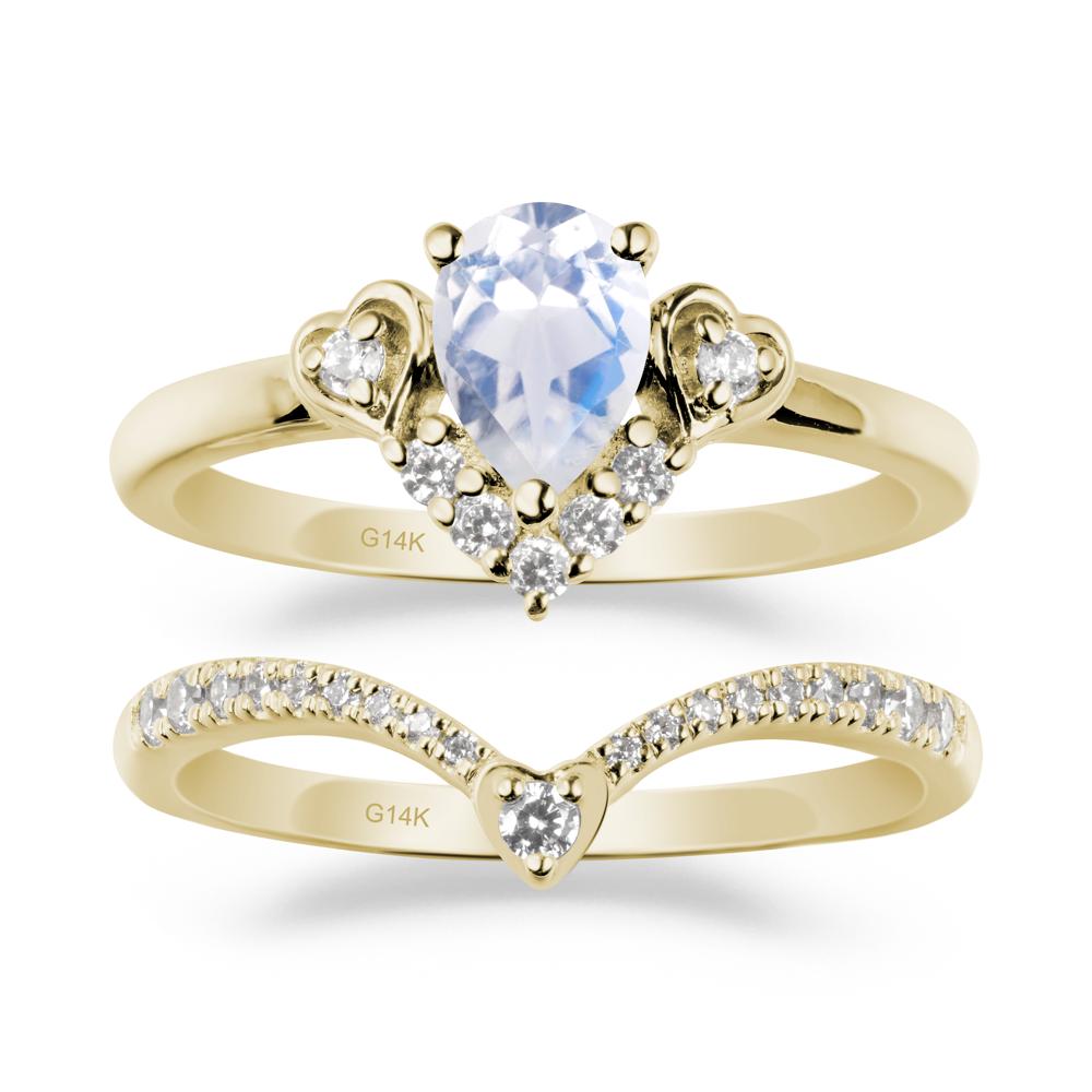 Moonstone Tiara Ring Set - LUO Jewelry #metal_xxxxx