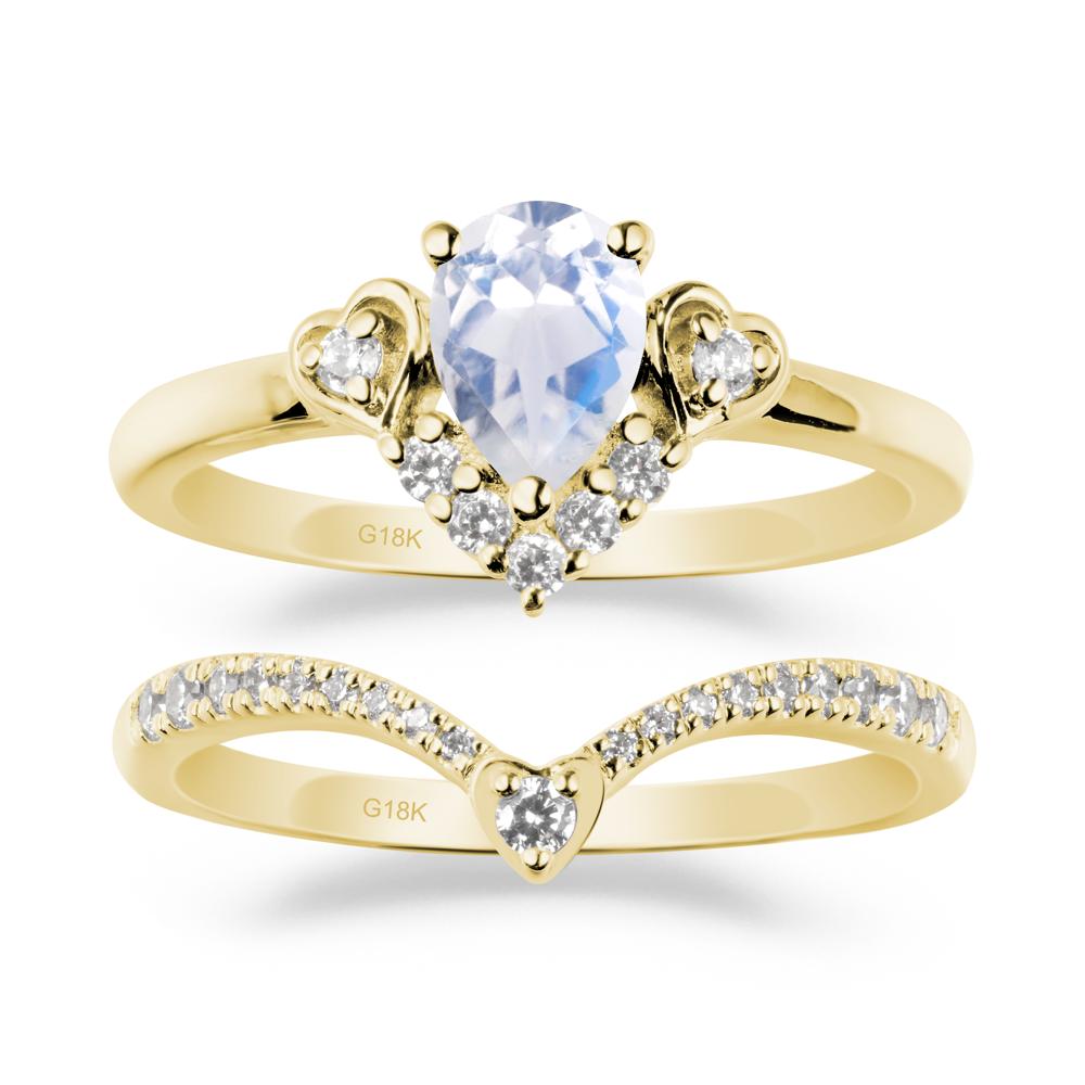 Moonstone Tiara Ring Set - LUO Jewelry #metal_xxxxx