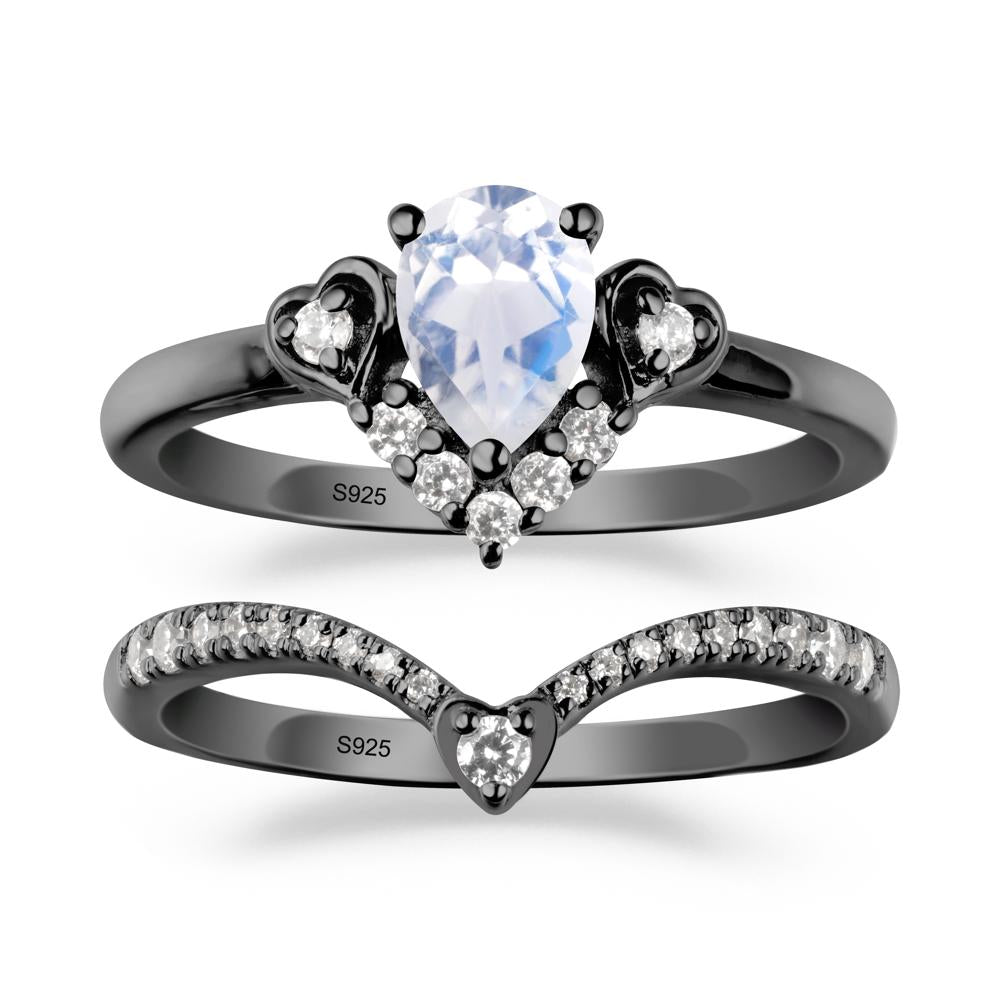 Moonstone Tiara Ring Set - LUO Jewelry #metal_xxxxx