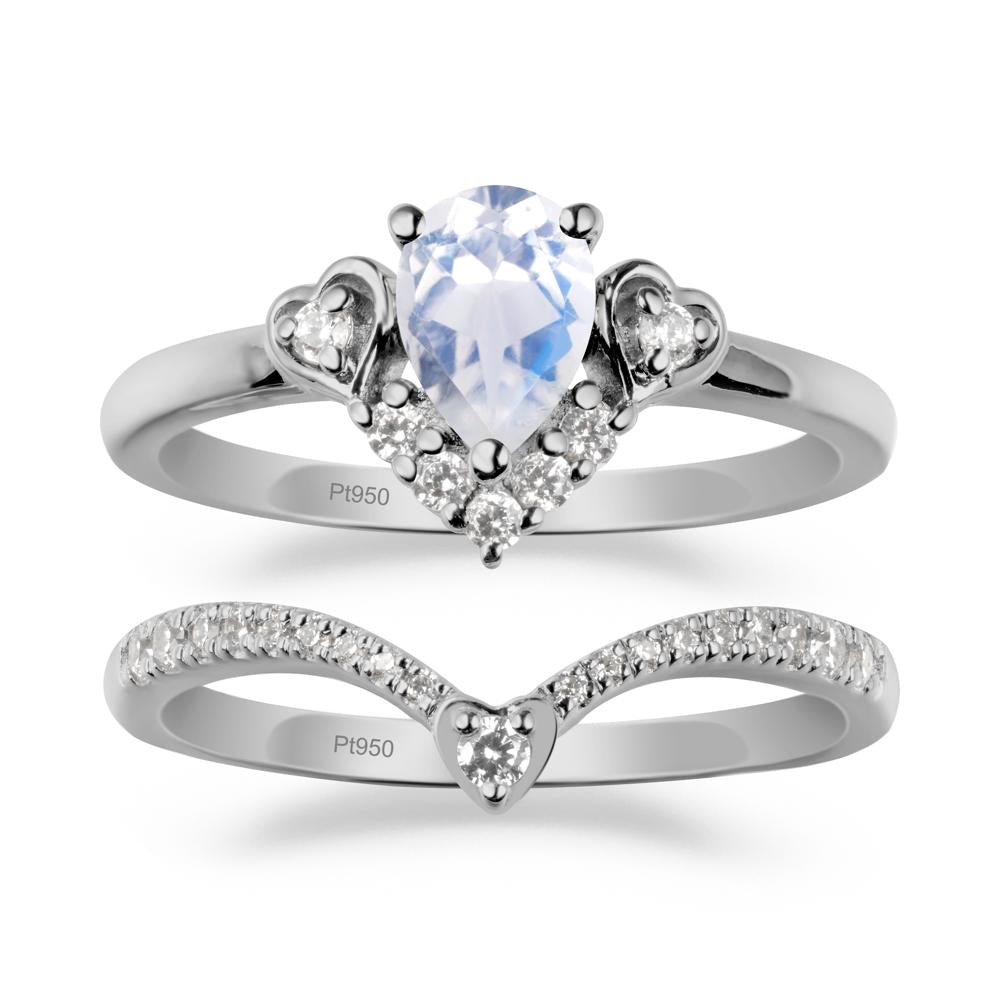 Moonstone Tiara Ring Set - LUO Jewelry #metal_xxxxx