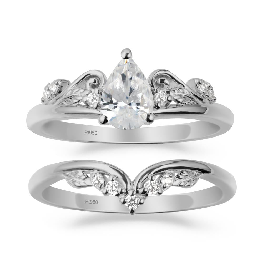 Vintage Vine Cubic Zirconia Bridal Set - LUO Jewelry #metal_xxxxx