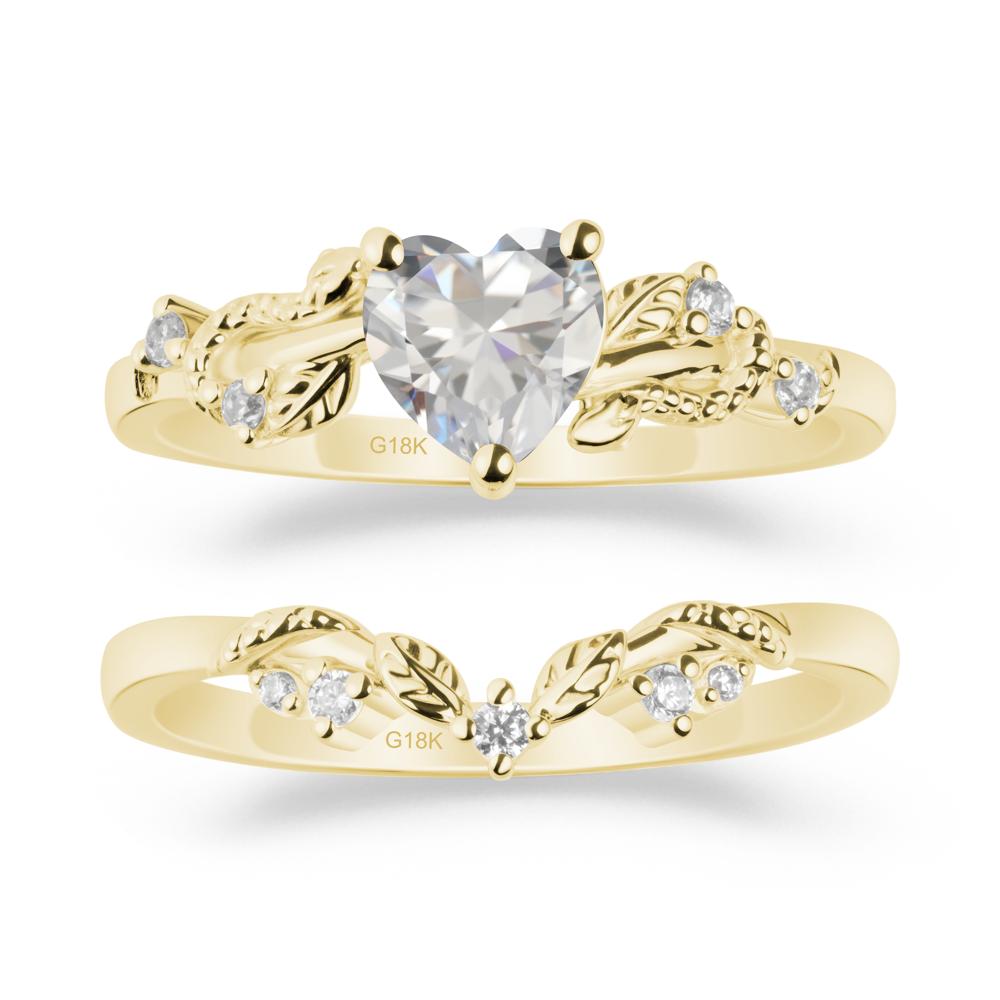 Snake Inspire Cubic Zirconia Wedding Ring Set - LUO Jewelry #metal_xxxxx