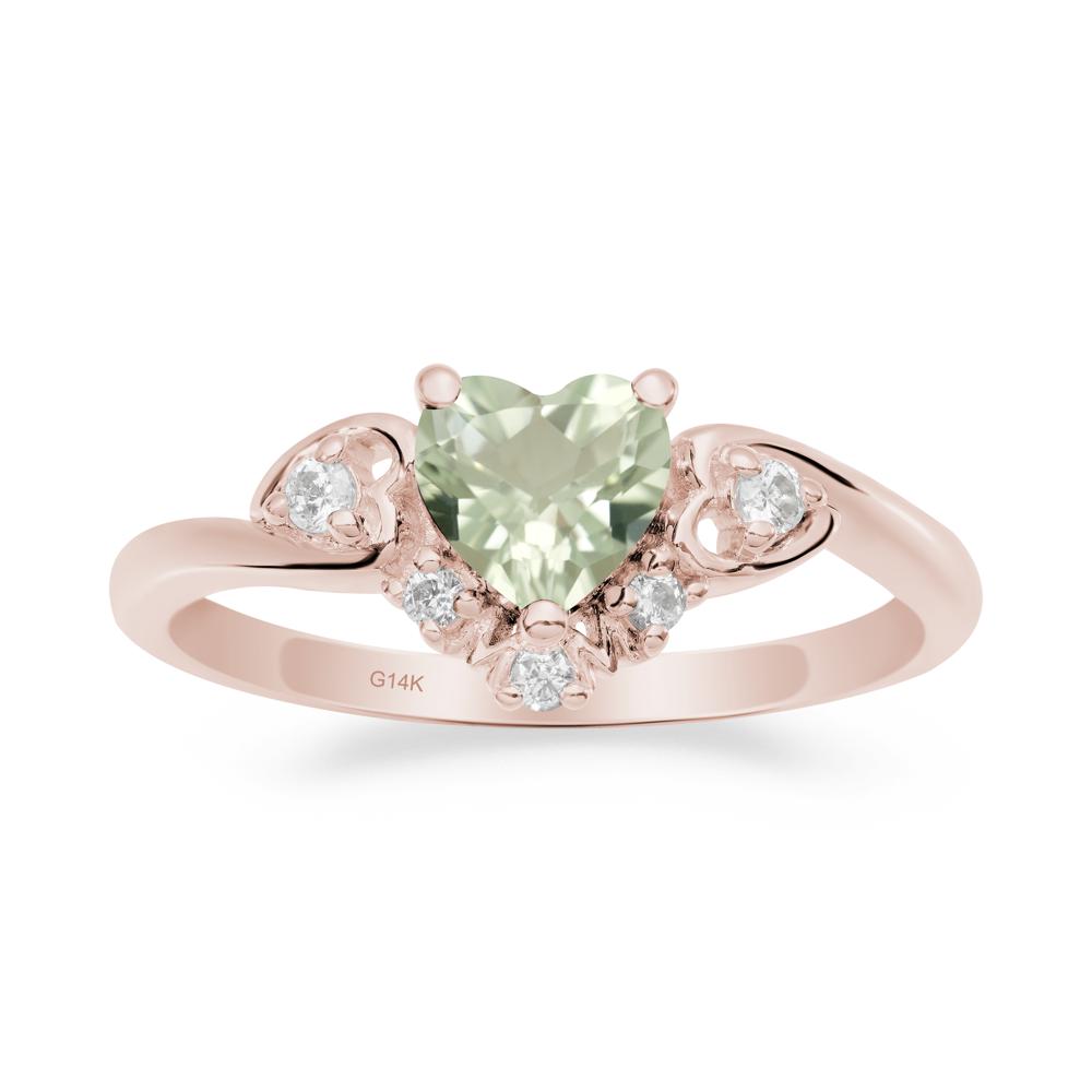 Green Amethyst  Mother's Ring - LUO Jewelry #metal_14k rose gold