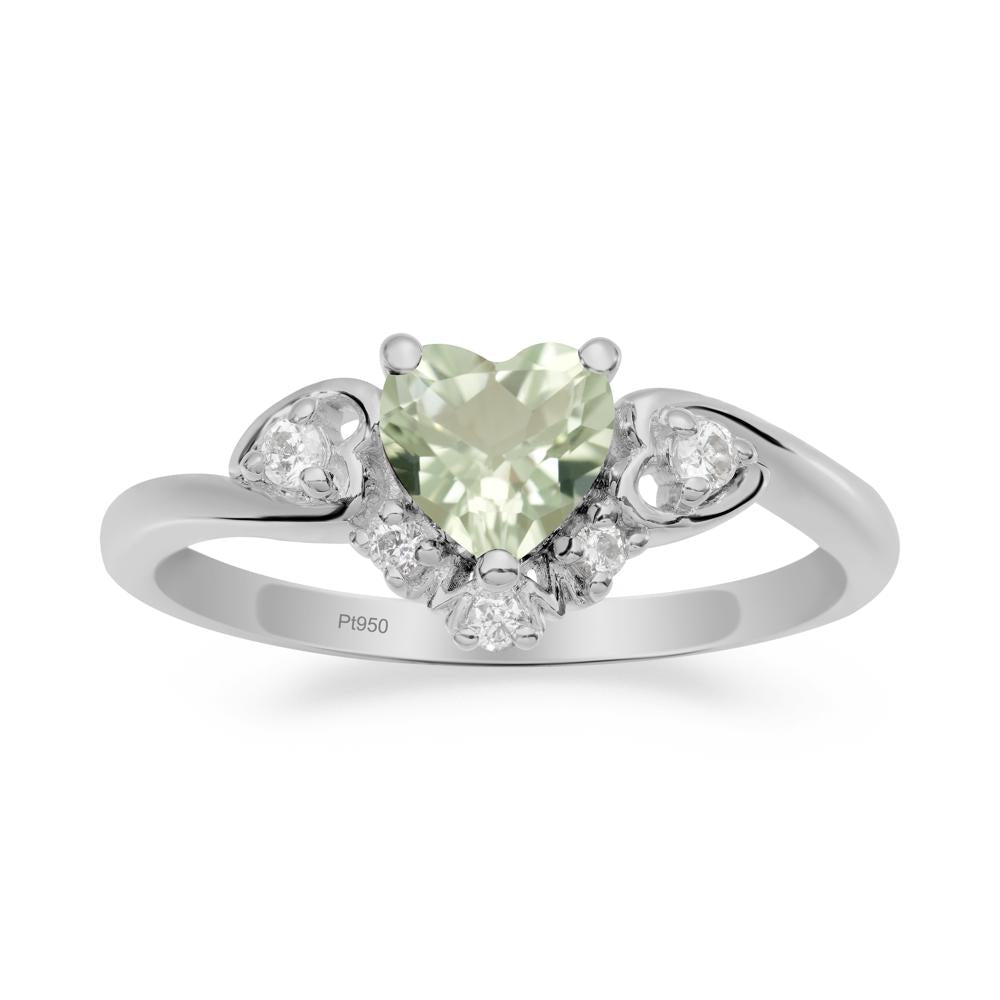 Green Amethyst  Mother's Ring - LUO Jewelry #metal_platinum