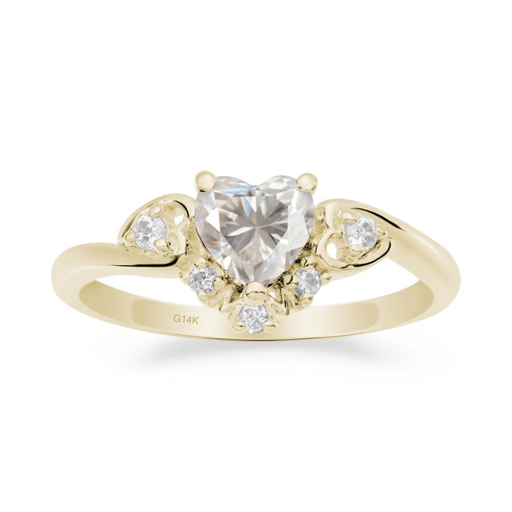 Moissanite  Mother's Ring - LUO Jewelry #metal_14k yellow gold