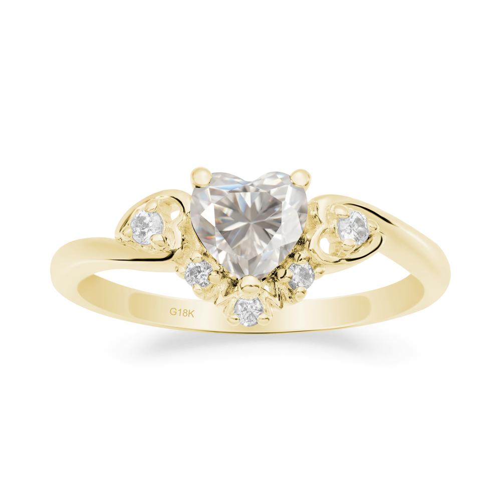 Moissanite  Mother's Ring - LUO Jewelry #metal_18k yellow gold