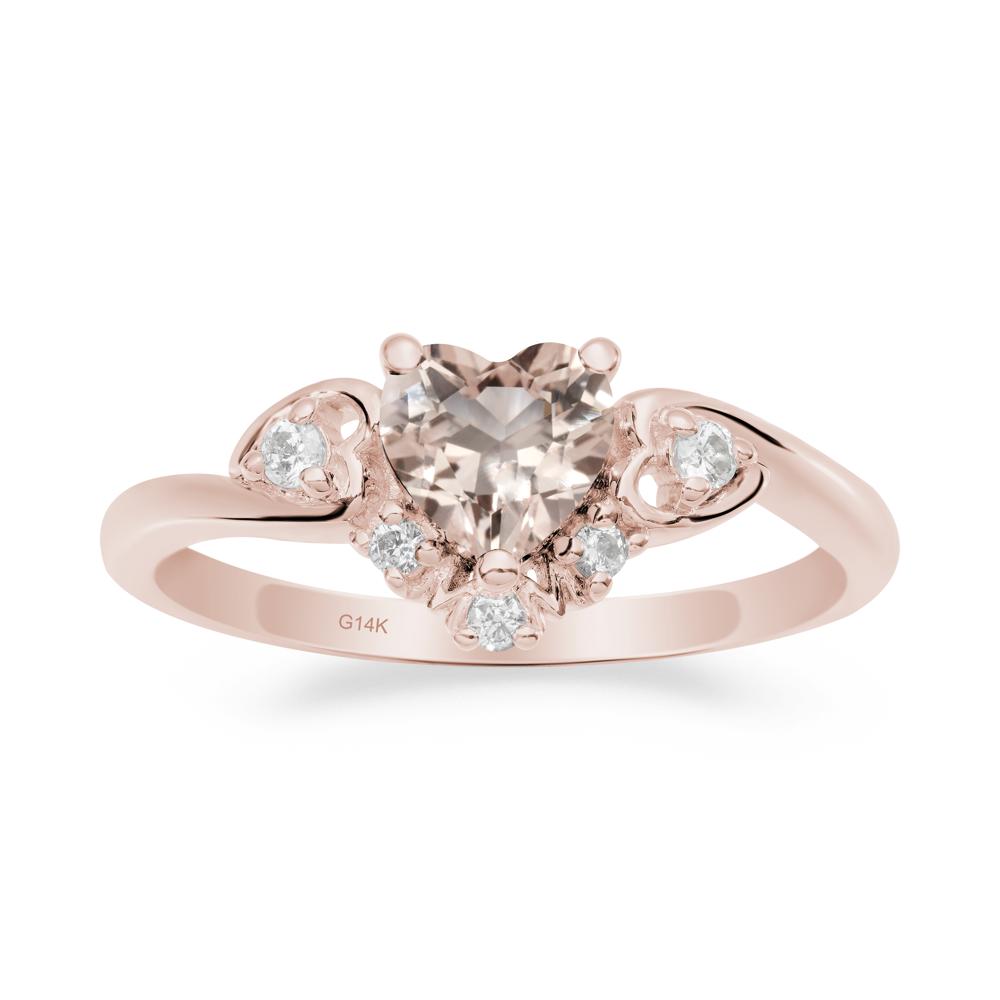 Morganite  Mother's Ring - LUO Jewelry #metal_14k rose gold