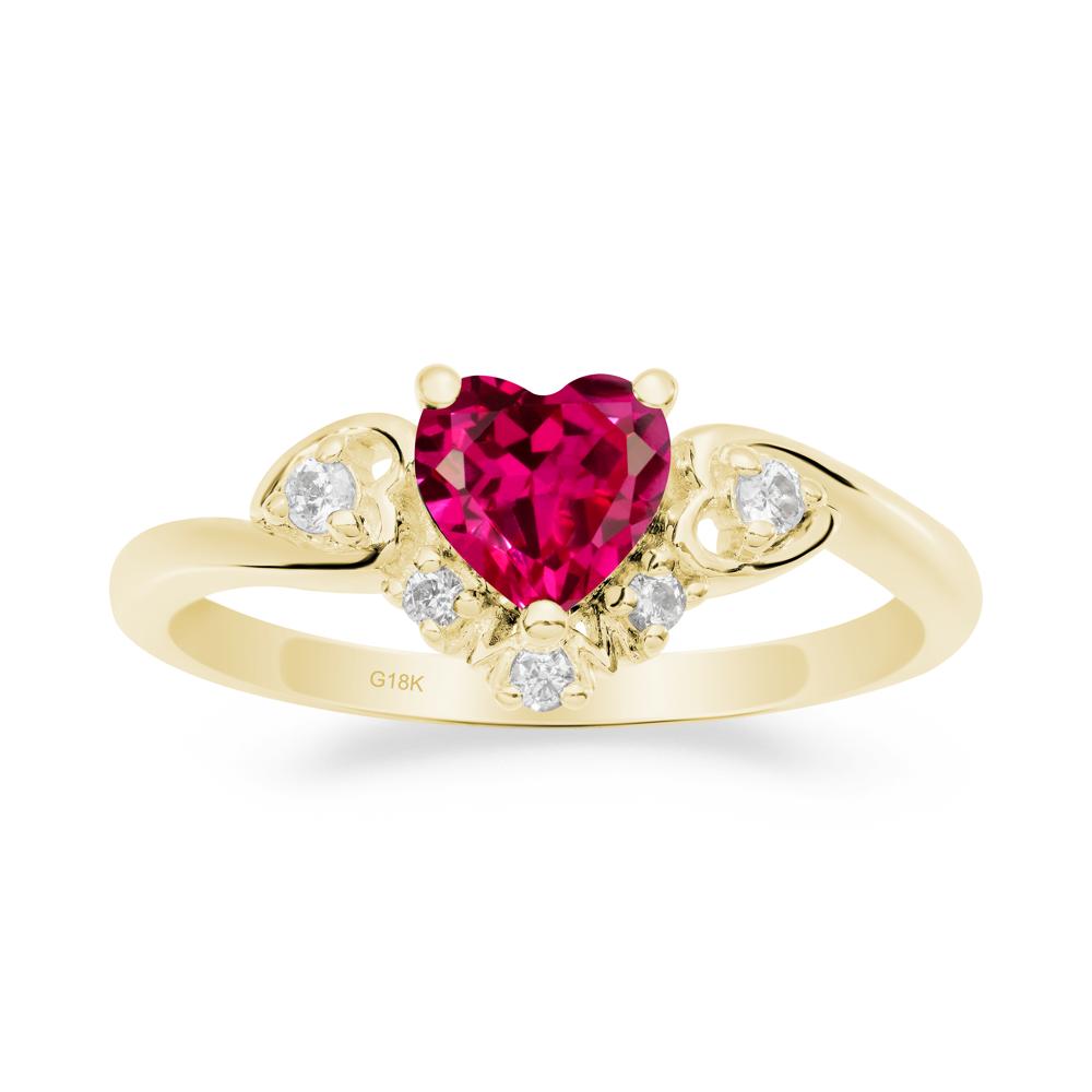 Ruby  Mother's Ring - LUO Jewelry #metal_18k yellow gold