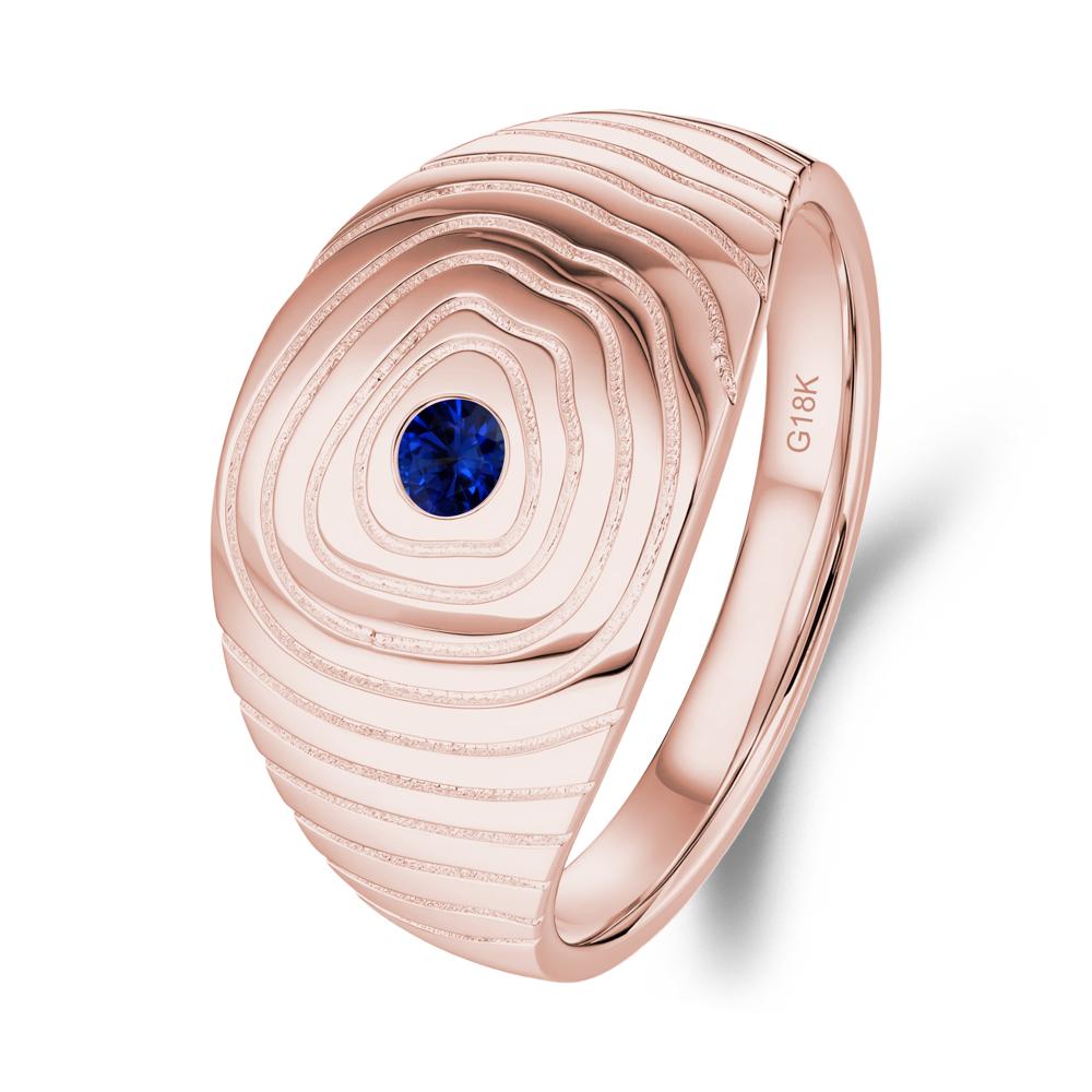 Natural Inspired Sapphire Ring - LUO Jewelry #metal_18k rose gold