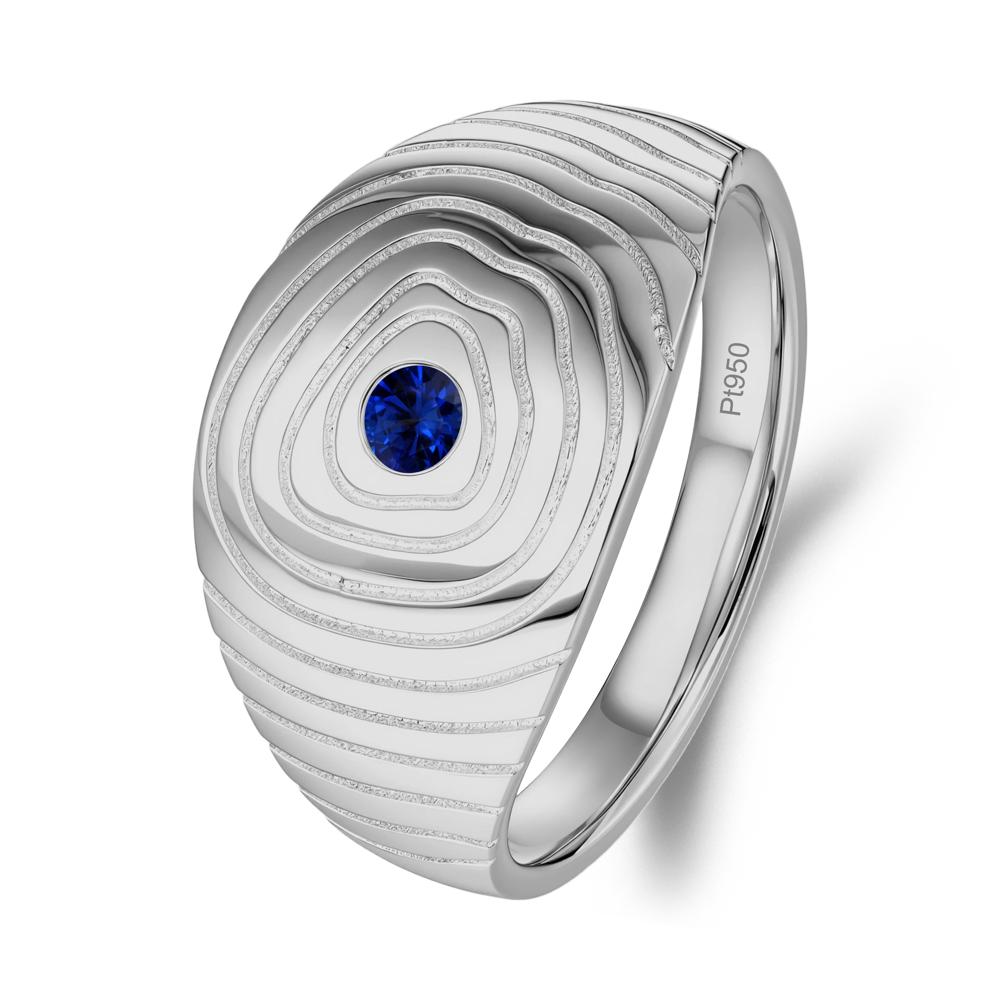Natural Inspired Sapphire Ring - LUO Jewelry #metal_platinum