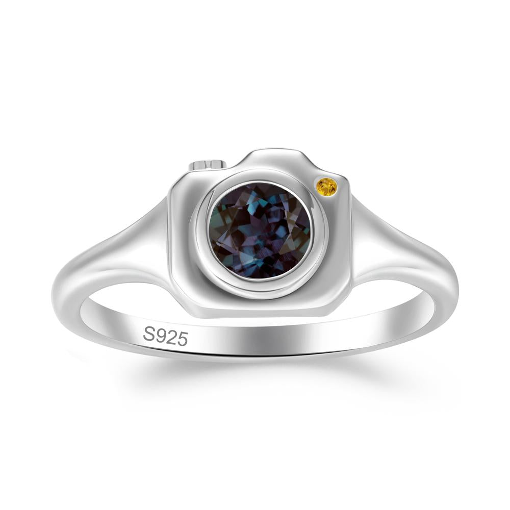 Creative Photography Inspired Alexandrite and Citrine Ring - LUO Jewelry #metal_sterling silver