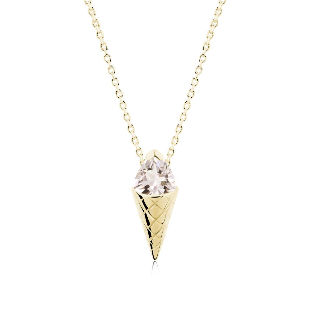 Ice Cream Inspired Morganite Pendant - LUO Jewelry #metal_18k yellow gold