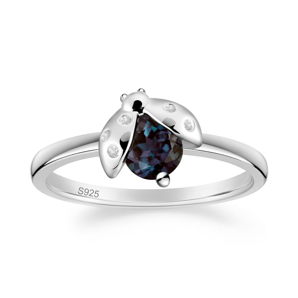 Ladybug Alexandrite Ring - LUO Jewelry #metal_sterling silver