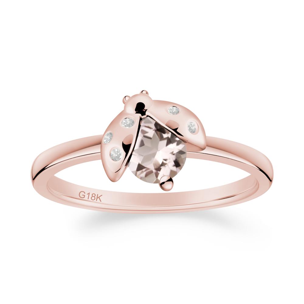 Ladybug Morganite Ring - LUO Jewelry #metal_18k rose gold