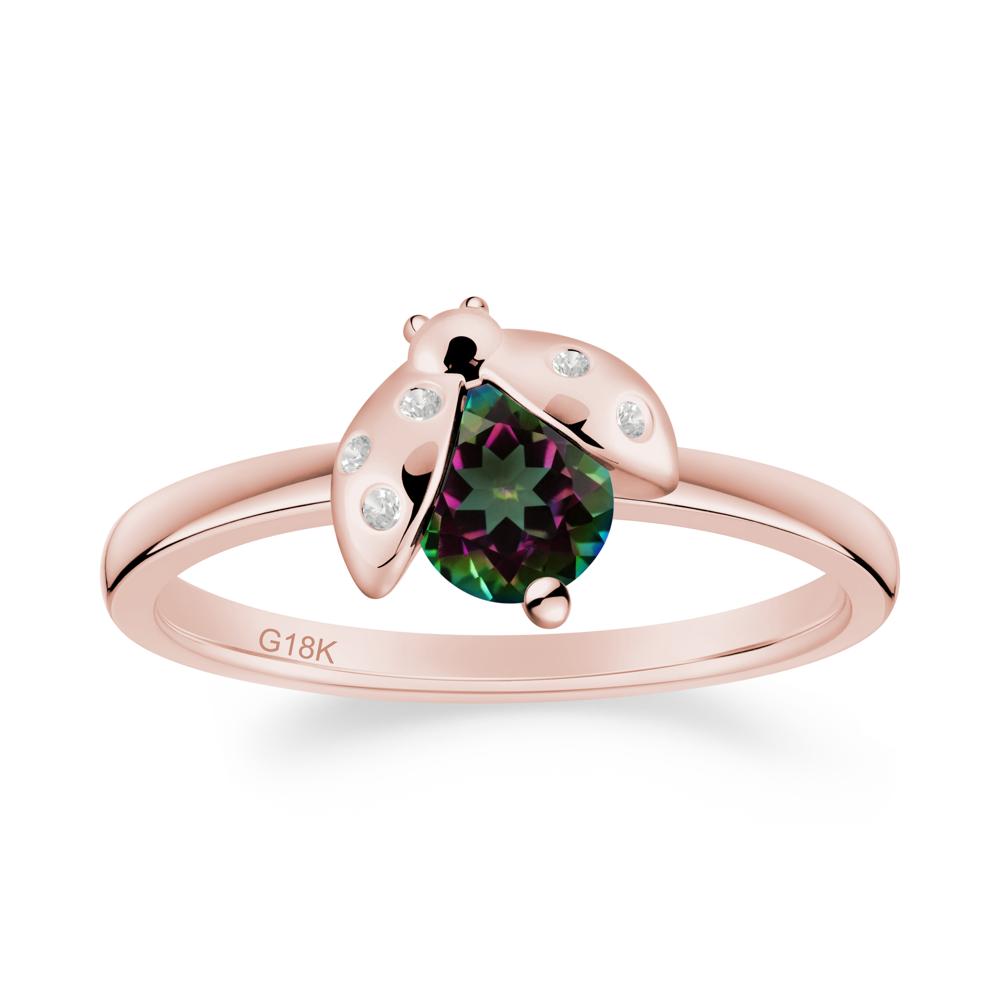 Ladybug Mystic Topaz Ring - LUO Jewelry #metal_18k rose gold