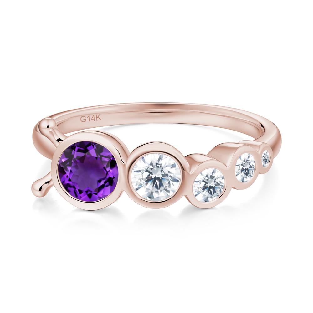 Animal Inspired Amethyst Ring - LUO Jewelry #metal_14k rose gold