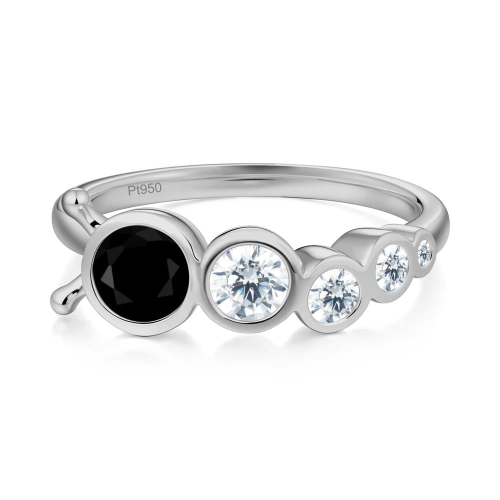 Animal Inspired Black Spinel Ring - LUO Jewelry #metal_platinum