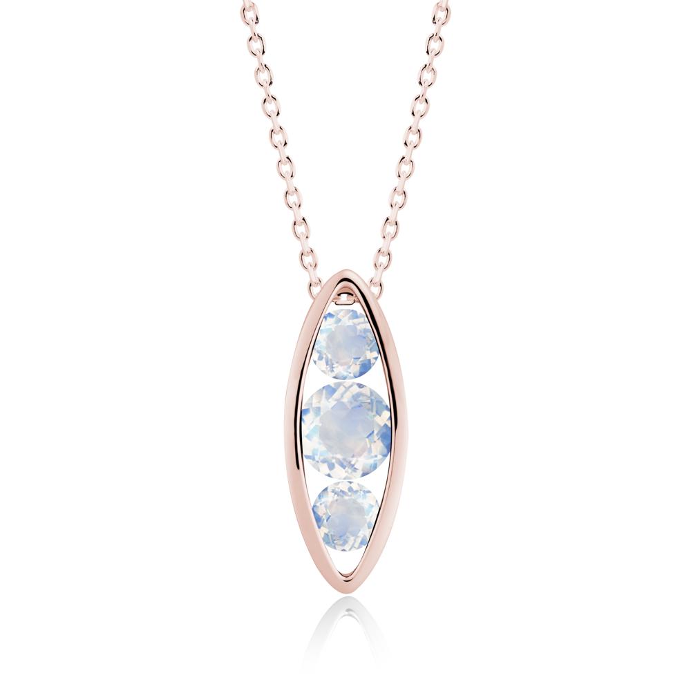 Pod Inpsired Moonstone Necklace - LUO Jewelry #metal_18k rose gold