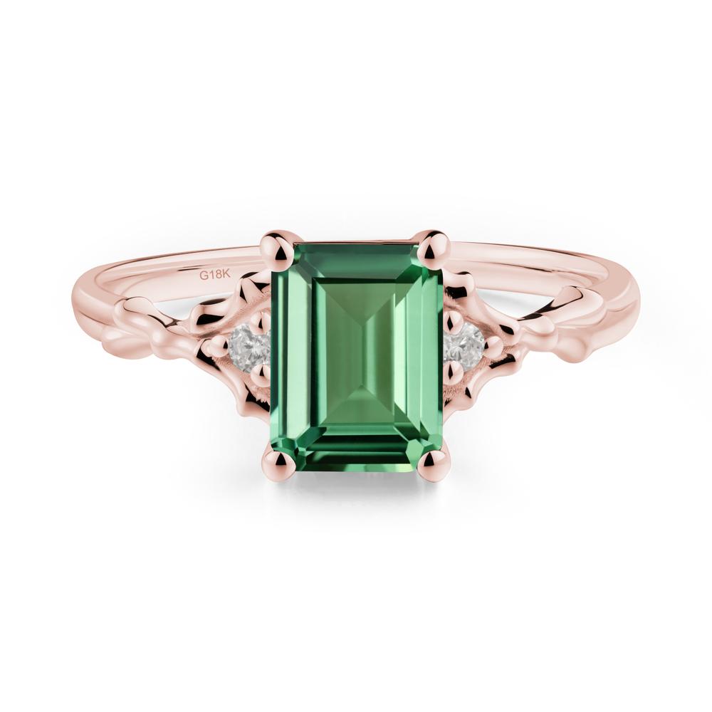 Vintage Thorn Green Sapphire Engagement Ring - LUO Jewelry #metal_18k rose gold