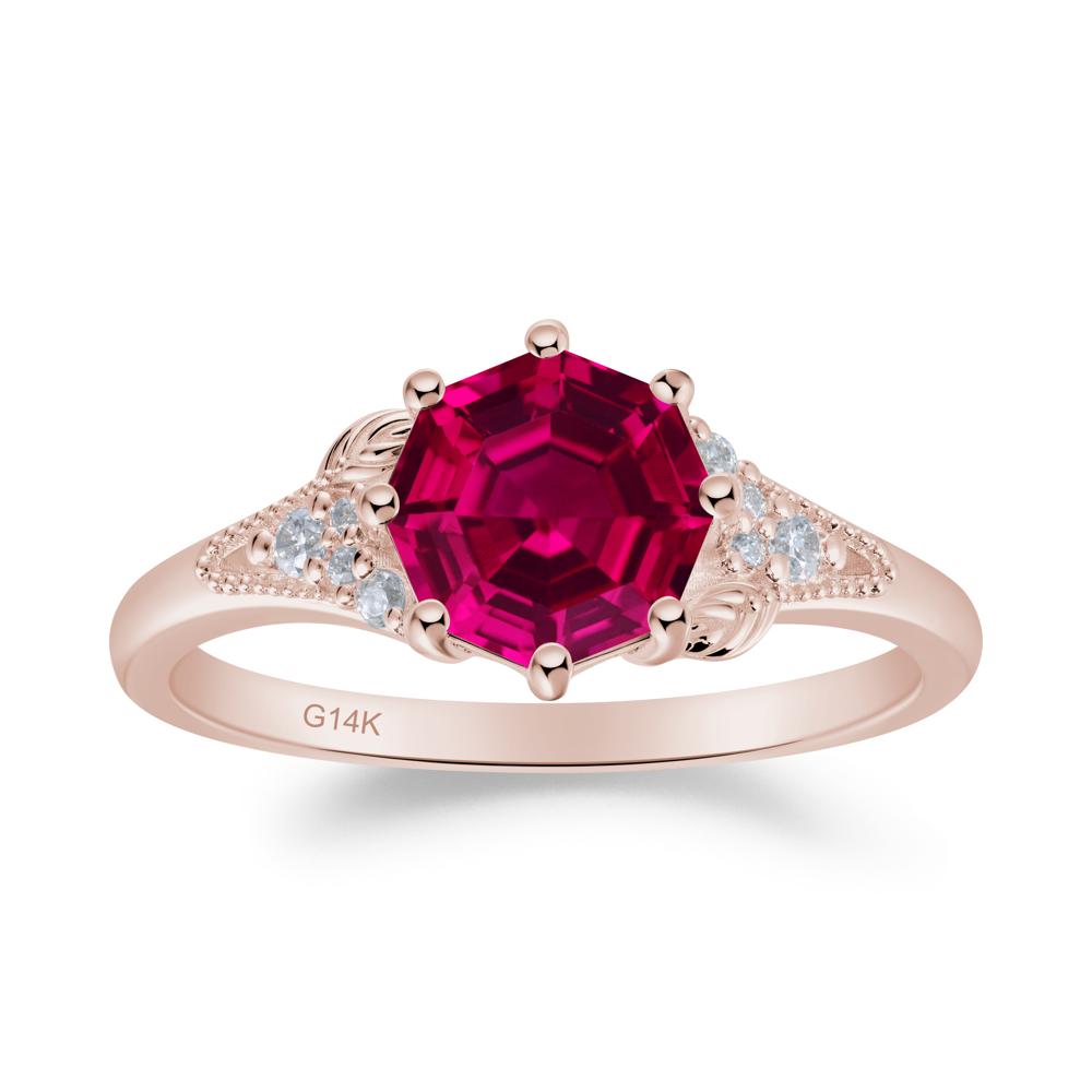 Vinatge Ruby Promise Ring - LUO Jewelry #metal_14k rose gold