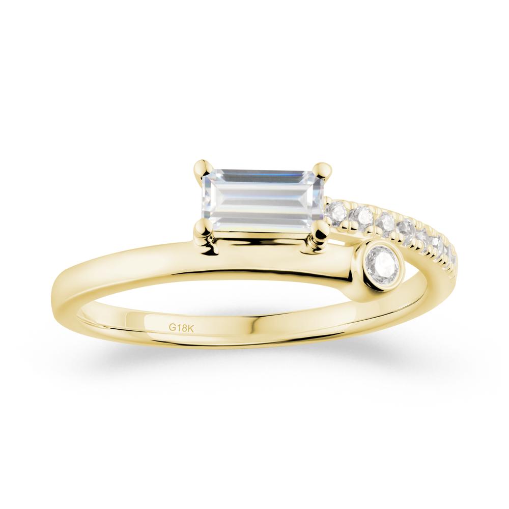Toi Et Moi Cubic Zirconia Ring for Women - LUO Jewelry #metal_18k yellow gold