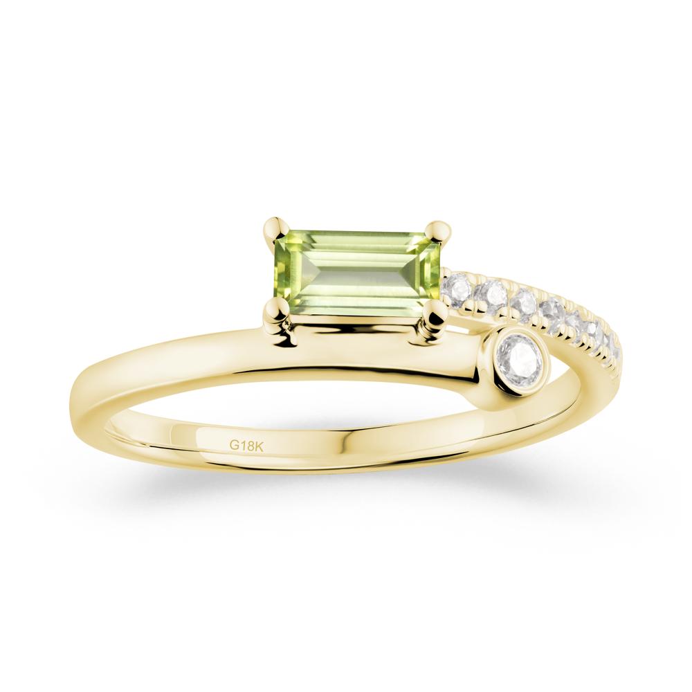 Toi Et Moi Peridot Ring for Women - LUO Jewelry #metal_18k yellow gold