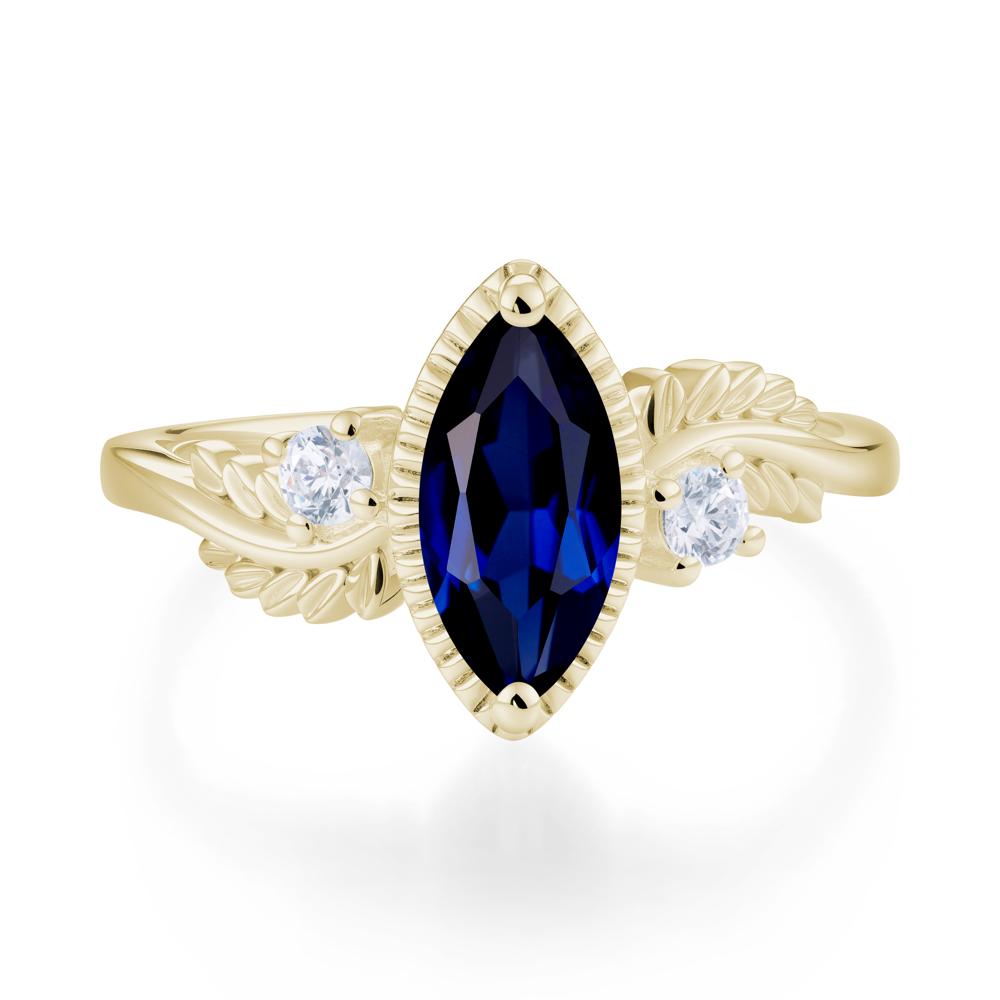 Twisted Leaf Lemon Quartz Wedding Ring - LUO Jewelry #gemstone_Sapphire