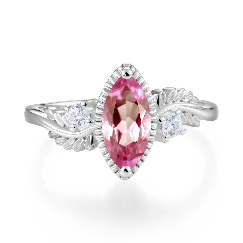 Twisted Leaf Lemon Quartz Wedding Ring - LUO Jewelry #gemstone_Tourmaline