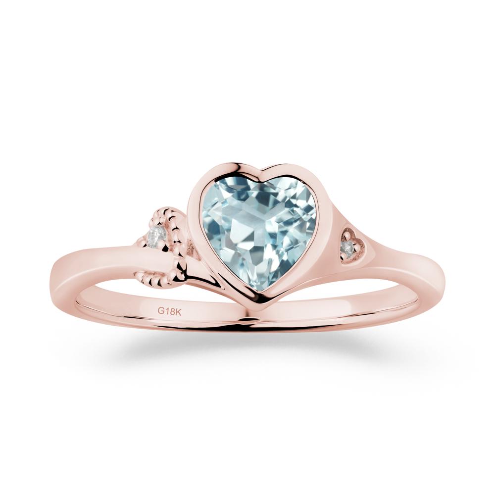 Romantic Filigree Knot Aquamarine Ring - LUO Jewelry #metal_18k rose gold