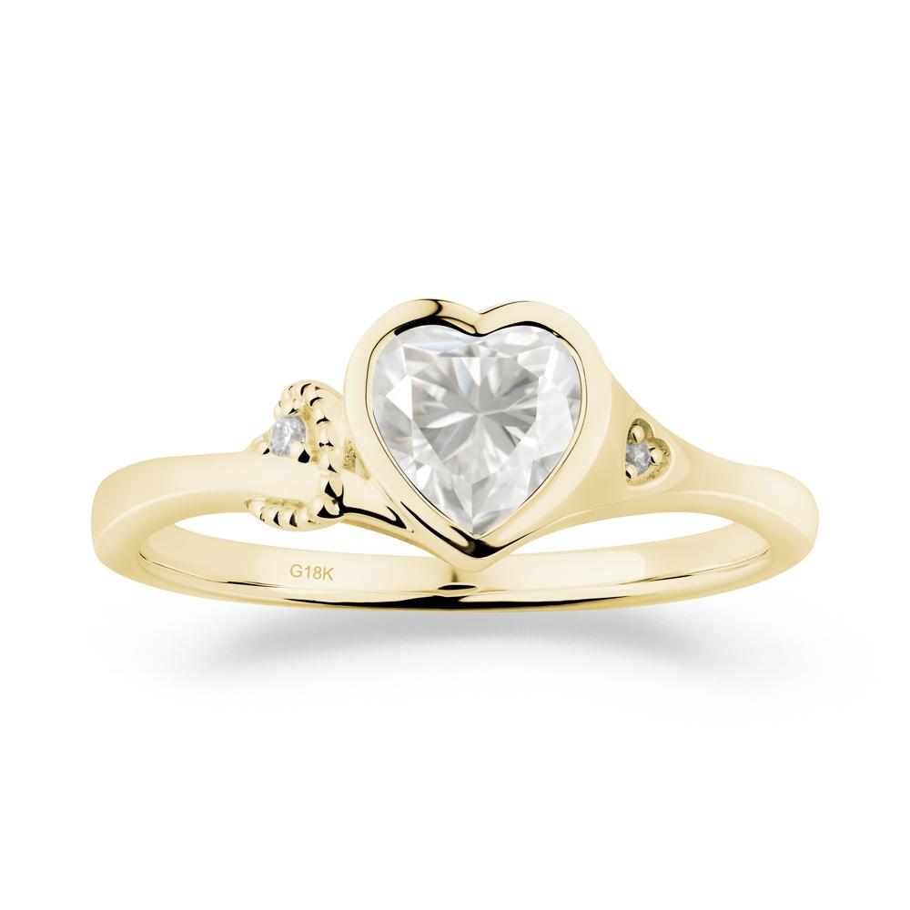 Romantic Filigree Knot Moissanite Ring - LUO Jewelry #metal_18k yellow gold