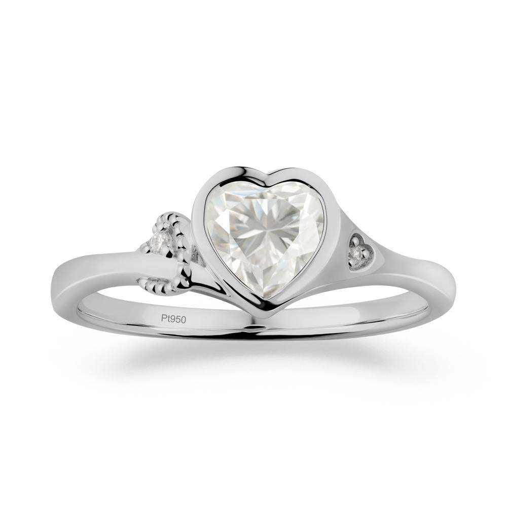 Romantic Filigree Knot Moissanite Ring - LUO Jewelry #metal_platinum