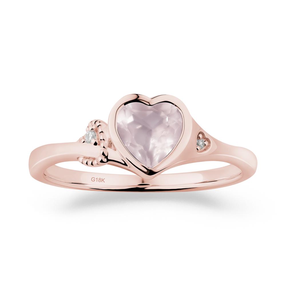 Romantic Filigree Knot Rose Quartz Ring - LUO Jewelry #metal_18k rose gold