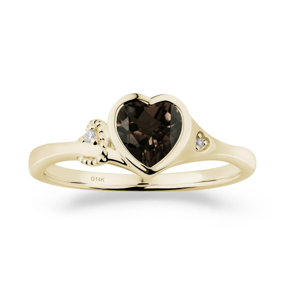 Romantic Filigree Knot Smoky Quartz Ring - LUO Jewelry #metal_14k yellow gold