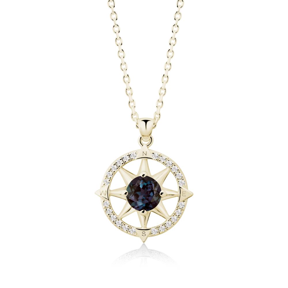 Compass Star Peridot Necklace - LUO Jewelry #gemstone_Alexandrite
