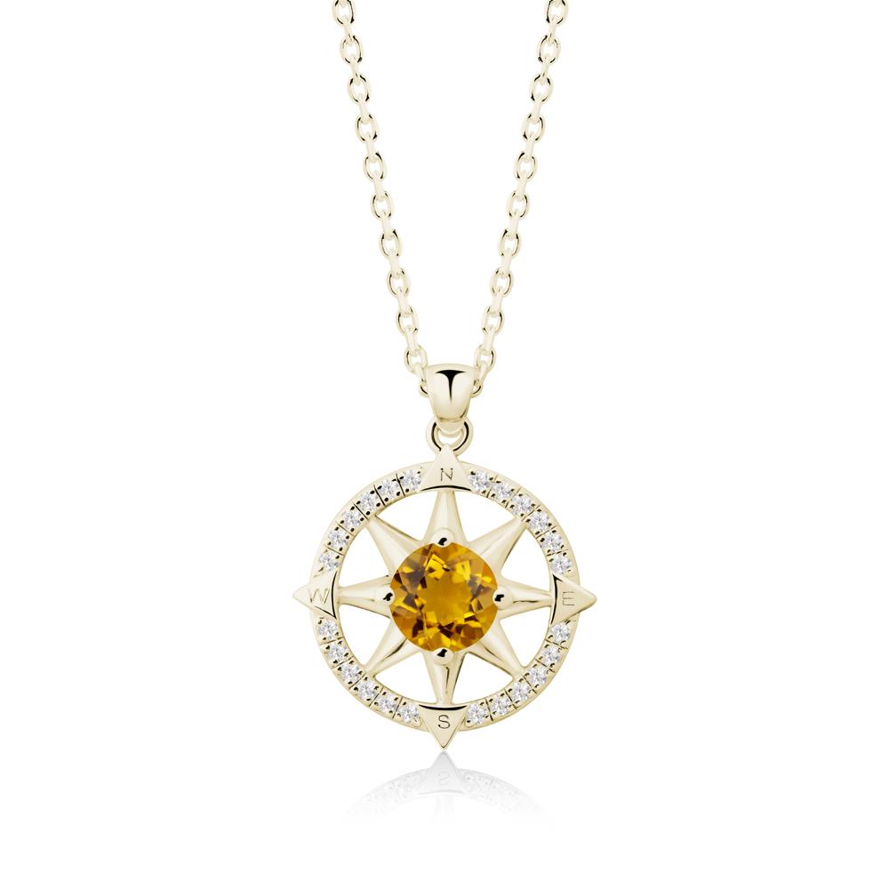 Compass Star Peridot Necklace - LUO Jewelry #gemstone_Citrine