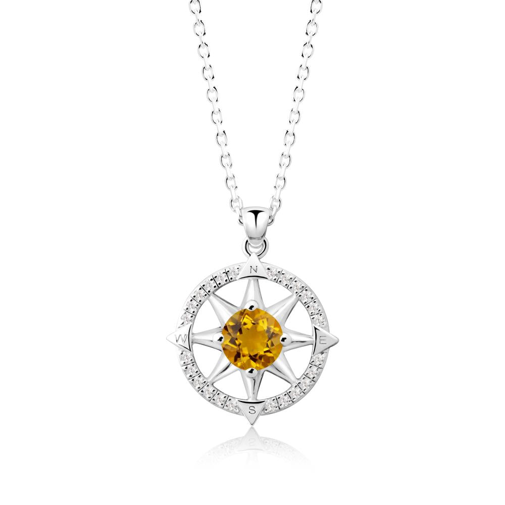 Compass Star Peridot Necklace - LUO Jewelry #gemstone_Citrine