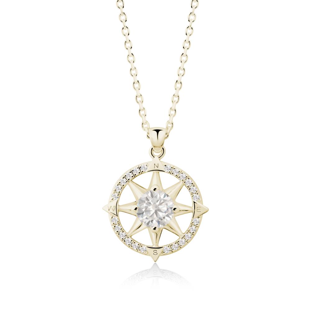Compass Star Peridot Necklace - LUO Jewelry #gemstone_Cubic Zirconia